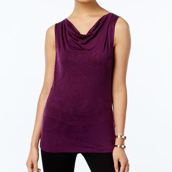 Tahari Tops - Tahari By ASL Paisley Textured Blouse